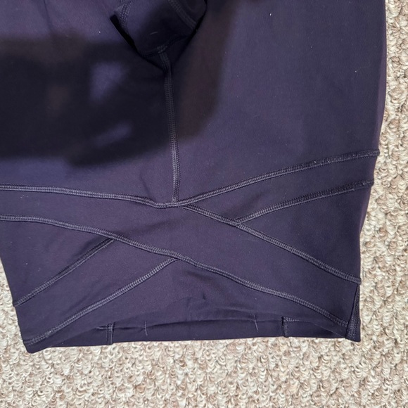 Lululemon Dark Purple Mesh Detail Leggings - Picture 4 of 7